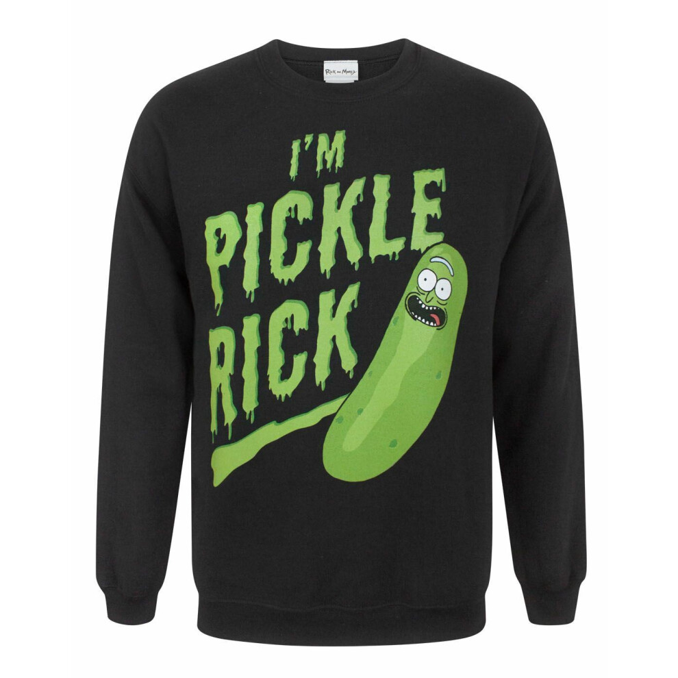 (X-Large) Rick And Morty Sweatshirt (Mens Black)