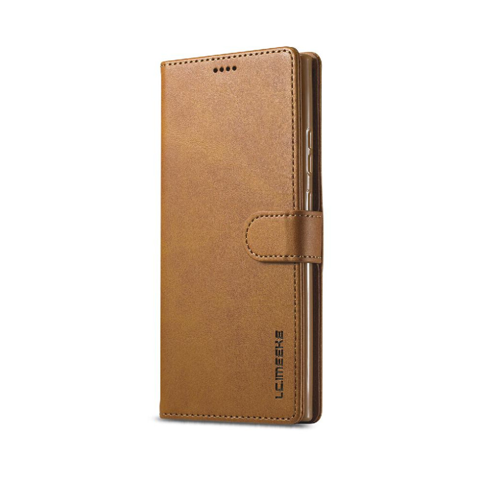 (Yellow) Case For Samsung Galaxy Note 20 Ultra With Holder Calf Texture Horizontal Flip Leather Case Card Slots Wallet Yellow 764762616274