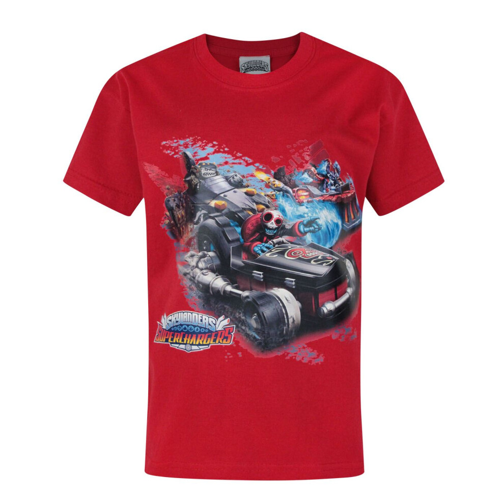 (3-4 Years) Skylanders Short Sleeved T-Shirt (Boys Red)