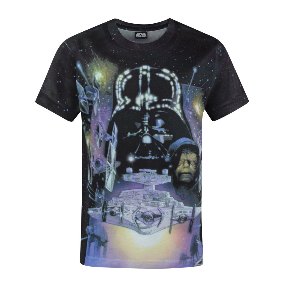 (5-6 Years) Star Wars Short Sleeved T-Shirt (Boys White)