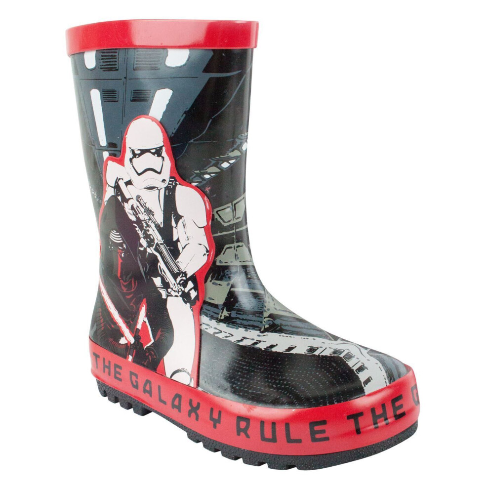 (8 UK) Star Wars Wellington Boots without Handles (Boys Blue)