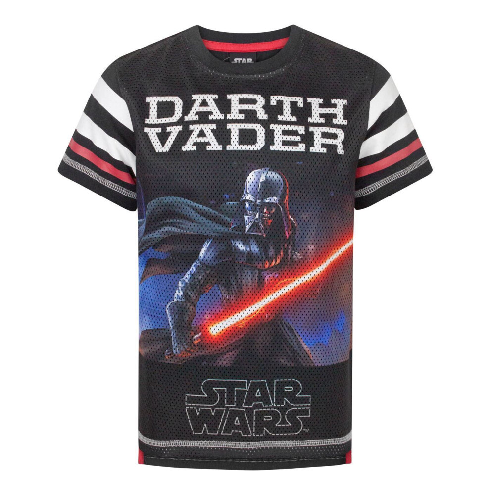 (13-14 Years) Star Wars Short Sleeved T-Shirt (Boys Black)