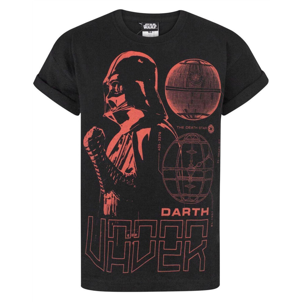 (5-6 Years) Star Wars Short Sleeved T-Shirt (Boys Black)