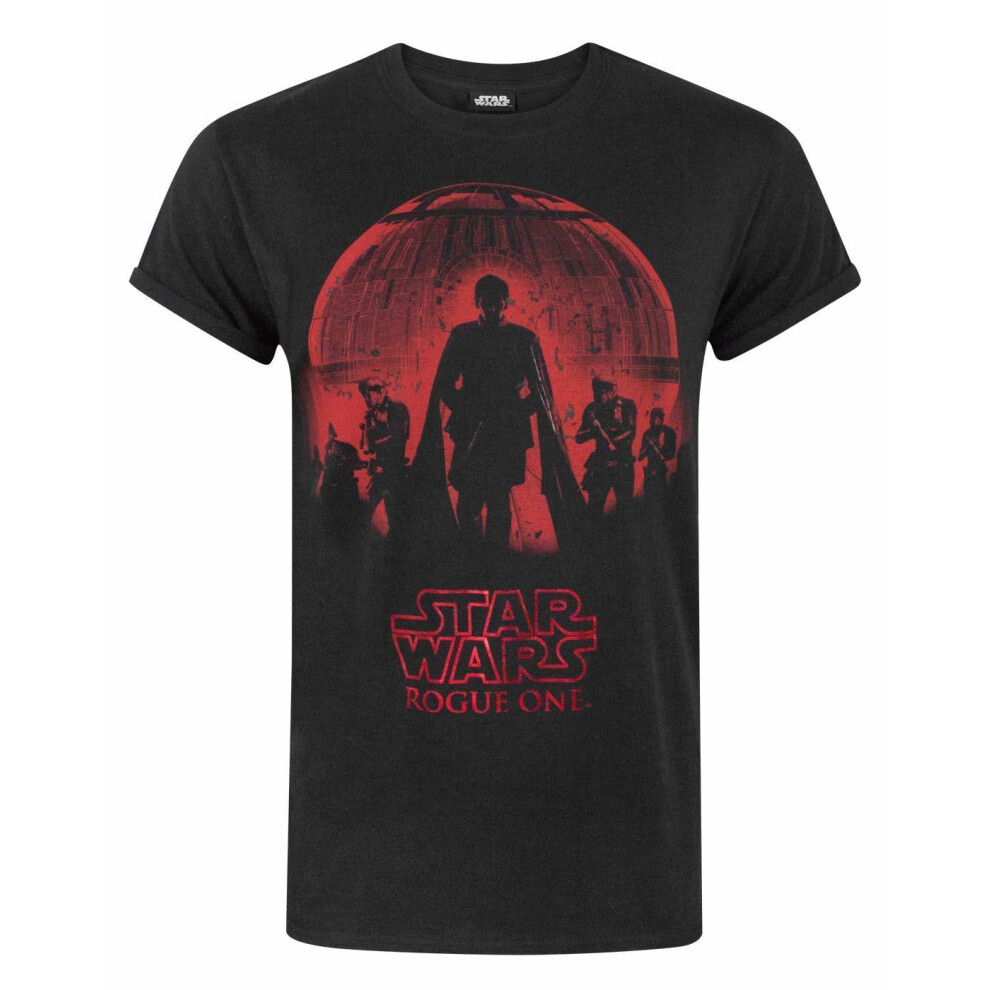 (Medium) Star Wars Short Sleeved T-Shirt (Mens Black)