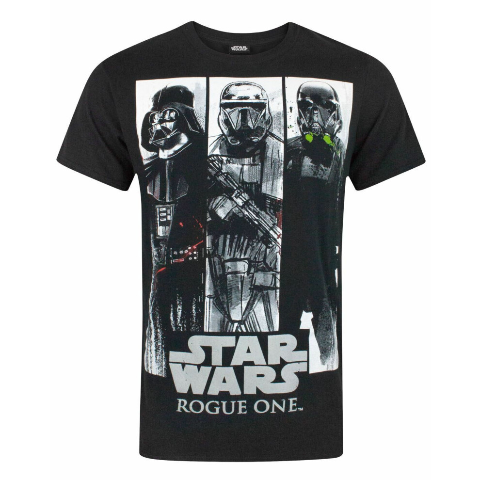 (X-Large) Star Wars Short Sleeved T-Shirt (Mens Black)