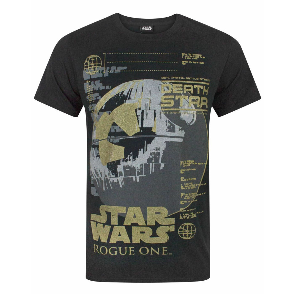 (Small) Star Wars Short Sleeved T-Shirt (Mens Black)