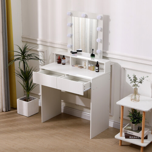 Living And Home Makeup Dressing Table with Lighted Mirror 2