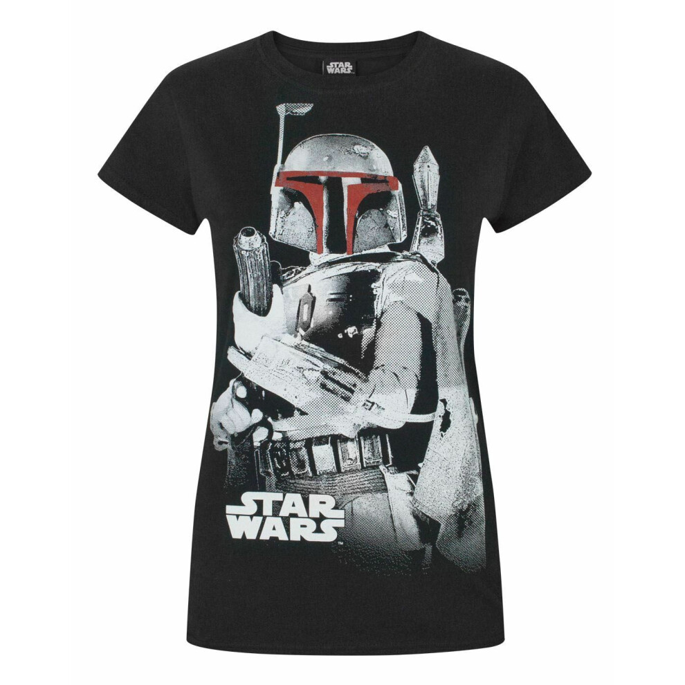 (X-Large) Star Wars Short Sleeved T-Shirt (Womens Black)