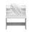 Living And Home Modern Hollywood Vanity Desk with Lighted Mirror 3