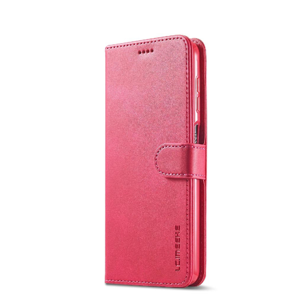 (Red) Case For Samsung Galaxy M33 5G Calf Texture Horizontal Flip Leather Case With Holder Card Slots Wallet Red 764762616786