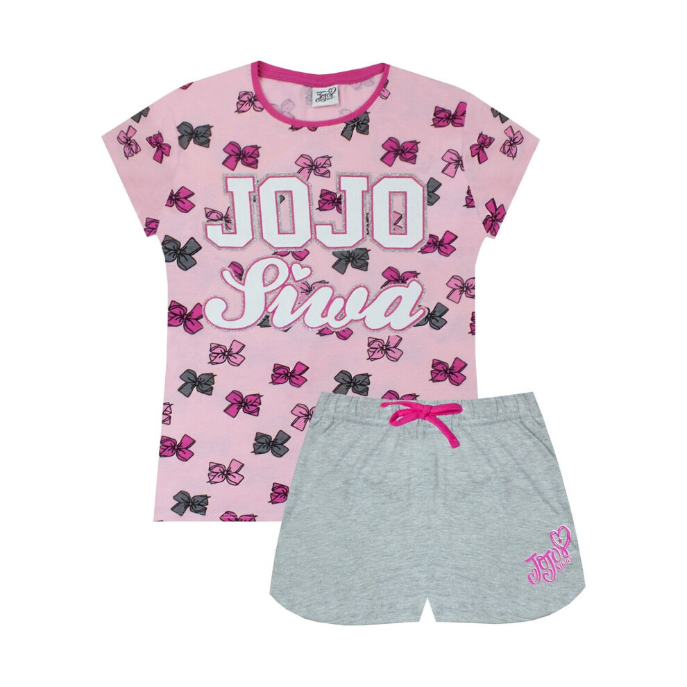 (2-3 Years) Jojo Siwa Short Sleeve Short Leg Pyjama Set (Girls Pink)