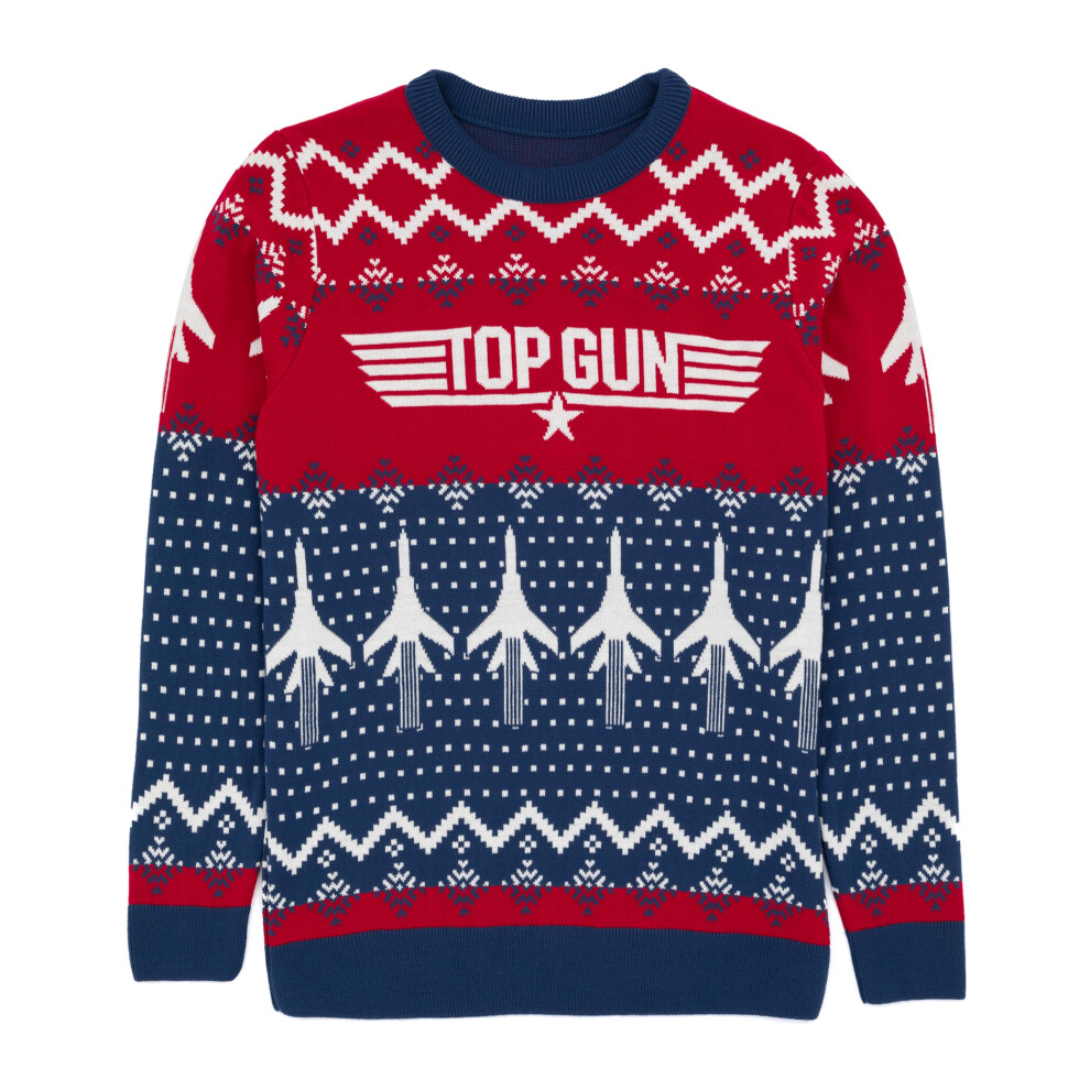 (Small) Top Gun Jumper (Mens Blue) 