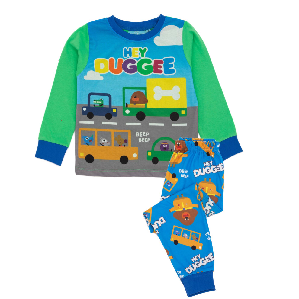 (2-3 Years) Hey Duggee Long Sleeve Long Leg Pyjama Set (Boys Green)