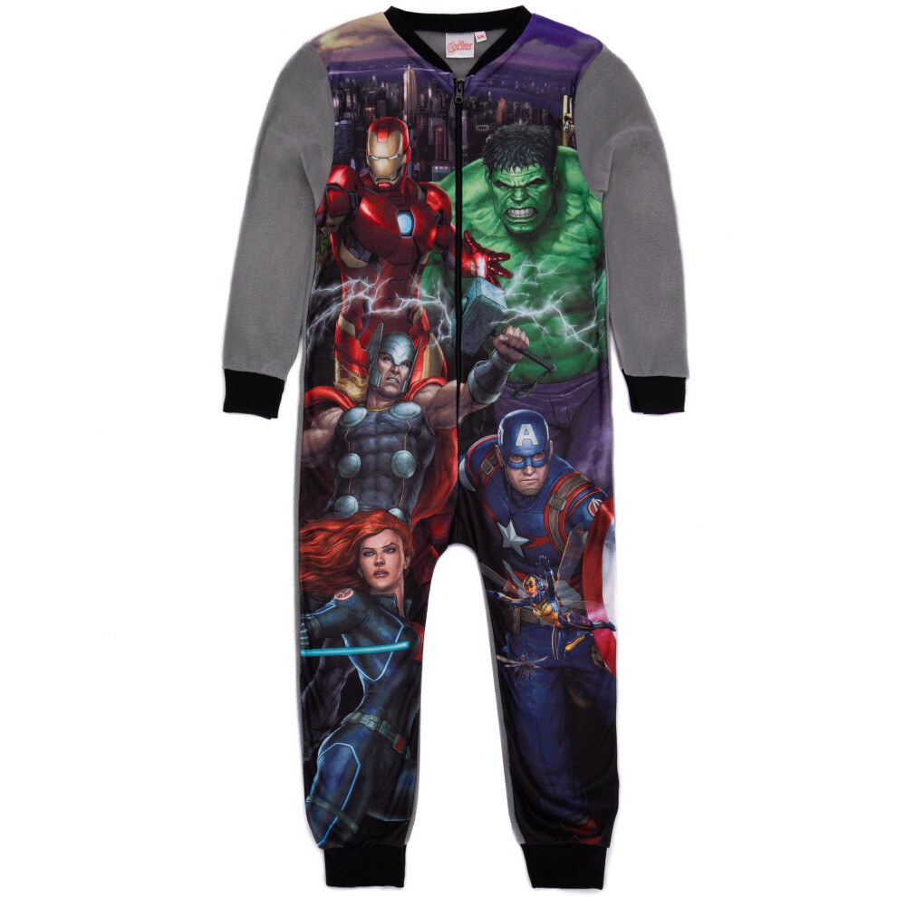 (3-4 Years) Marvel Onesie (Boys Grey)