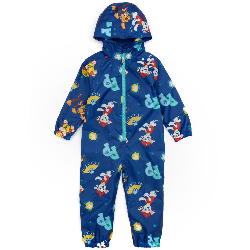 (6-7 Years) Paw Patrol Puddle Suit (Boys Blue)