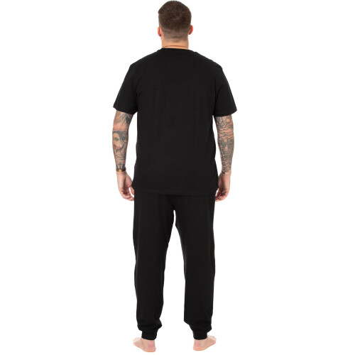 Star Wars (Medium) Star Wars Short Sleeve Long Leg Pyjama Set (Mens Black) 2
