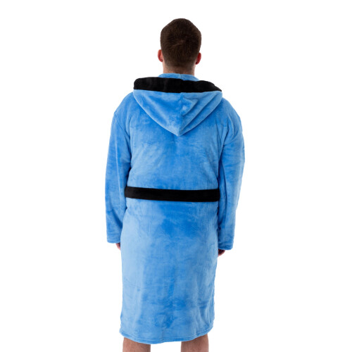 Star Trek (Medium) Star Trek Hooded Bathrobe (Mens Blue) 1