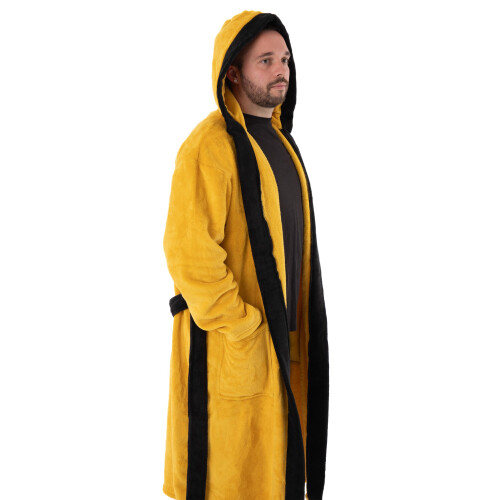 Star Trek (Medium) Star Trek Hooded Bathrobe (Mens Yellow) 2