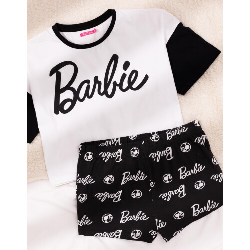 Barbie (Large) Barbie Short Sleeve Short Leg Pyjama Set (Womens Multicoloured) 2