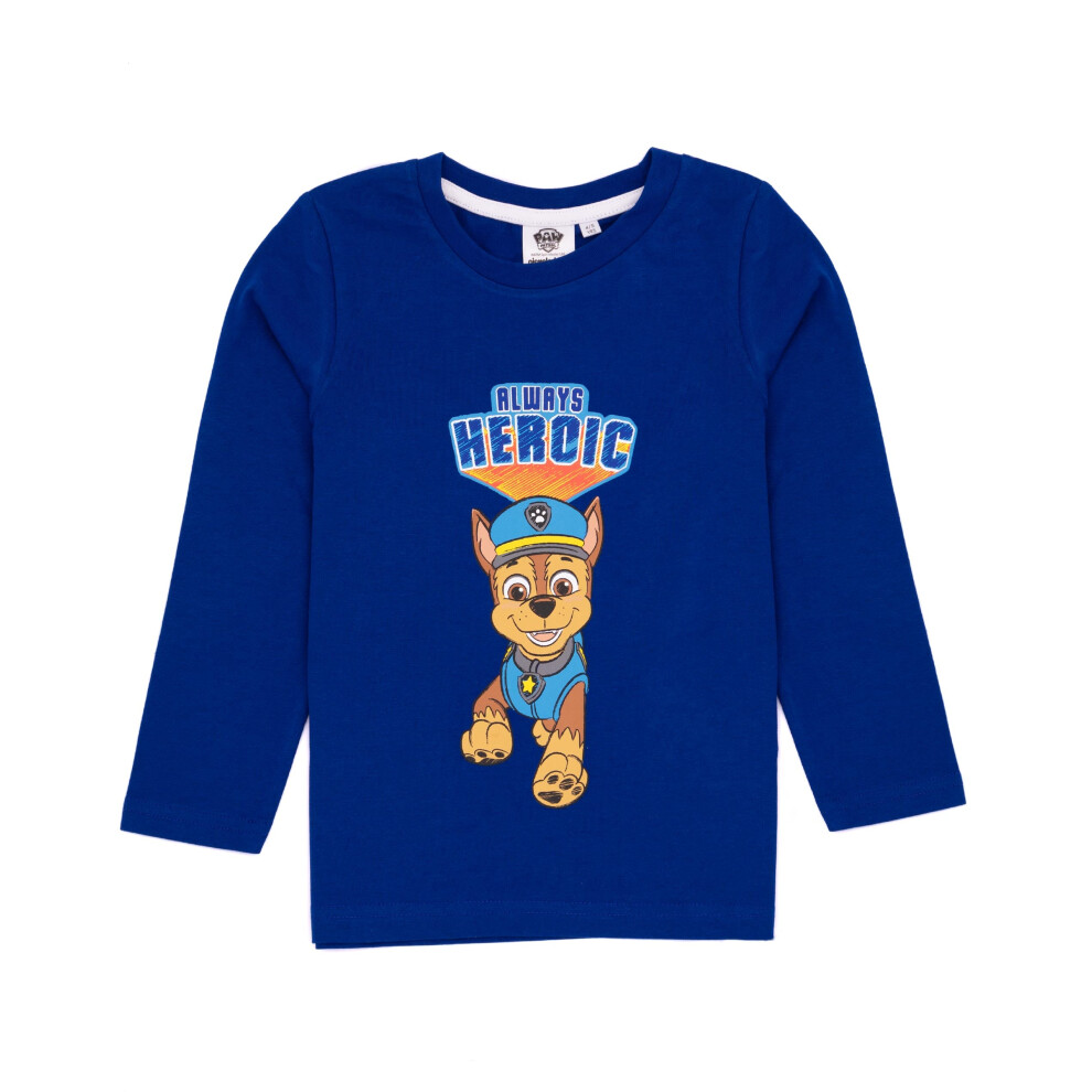 (18-24 Months) Paw Patrol Long Sleeved T-Shirt (Boys Blue)