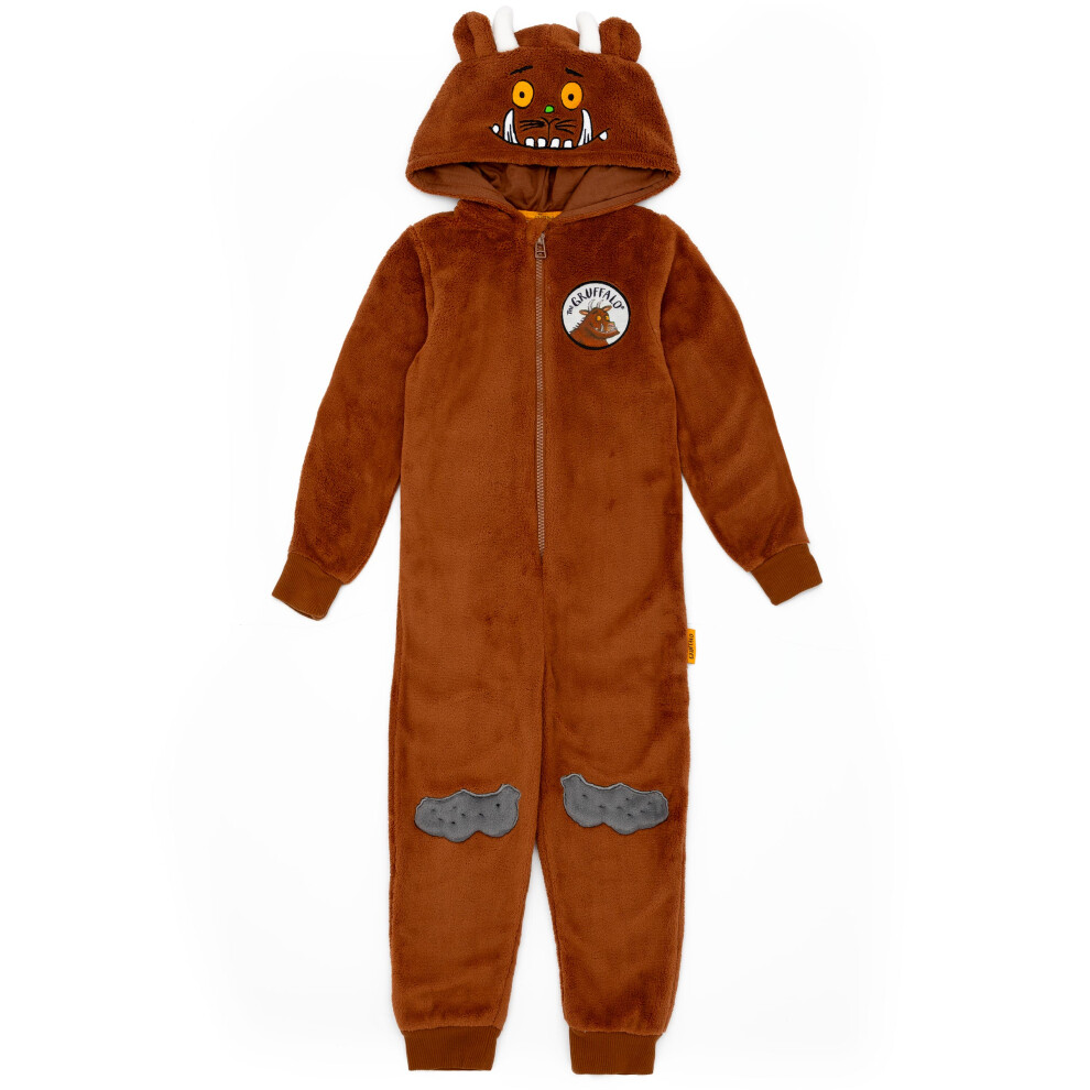 (7-8 Years) Gruffalo & Friends Onesie (Unisex Kids Brown)