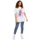 Barbie (Medium) Barbie Short Sleeved T-Shirt (Womens White) 2