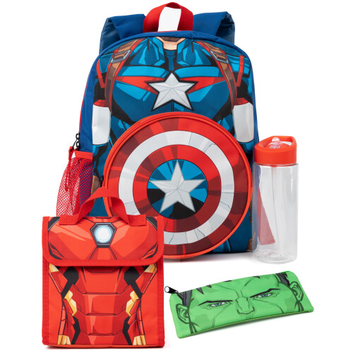 Marvel Marvel 4 Piece Backpack Set (Boys Blue)