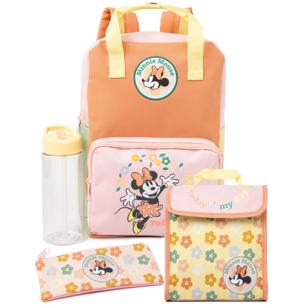 Disney 4 Piece Backpack Set (Girls Multicoloured)