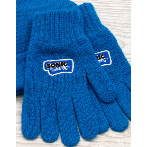 Sonic The Hedgehog Sonic the Hedgehog Beanie and Gloves Set (Boys Blue) 2