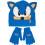 Sonic The Hedgehog Sonic the Hedgehog Beanie and Gloves Set (Boys Blue) 1