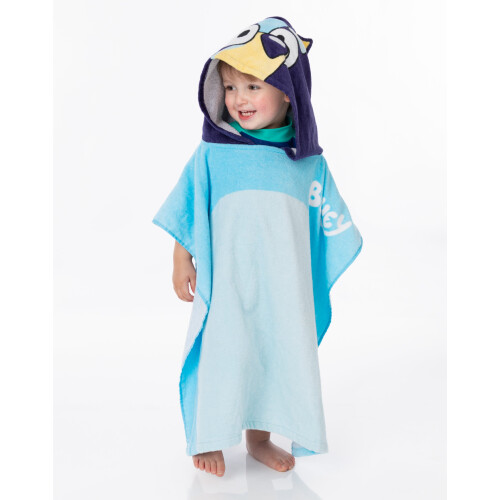 Bluey Bluey Poncho Towel (Unisex Kids Blue)