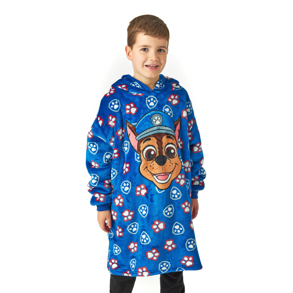 (3-5 Years) Paw Patrol Blanket Hoodie (Boys Blue)