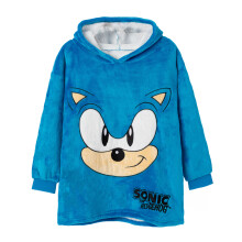 Sonic the Hedgehog Blanket Hoodie (Boys Blue)
