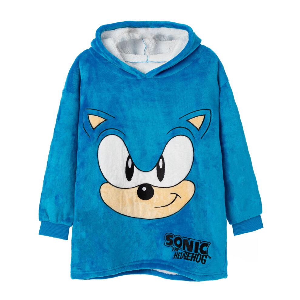 Sonic The Hedgehog Blanket Hoodie (Boys Blue)