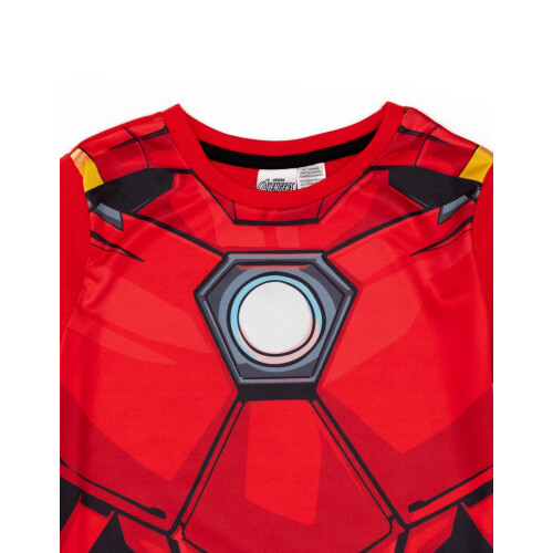 Marvel (7-8 Years) Marvel Iron Man Short Sleeve Short Leg Pyjama Set (Boys Red) 2