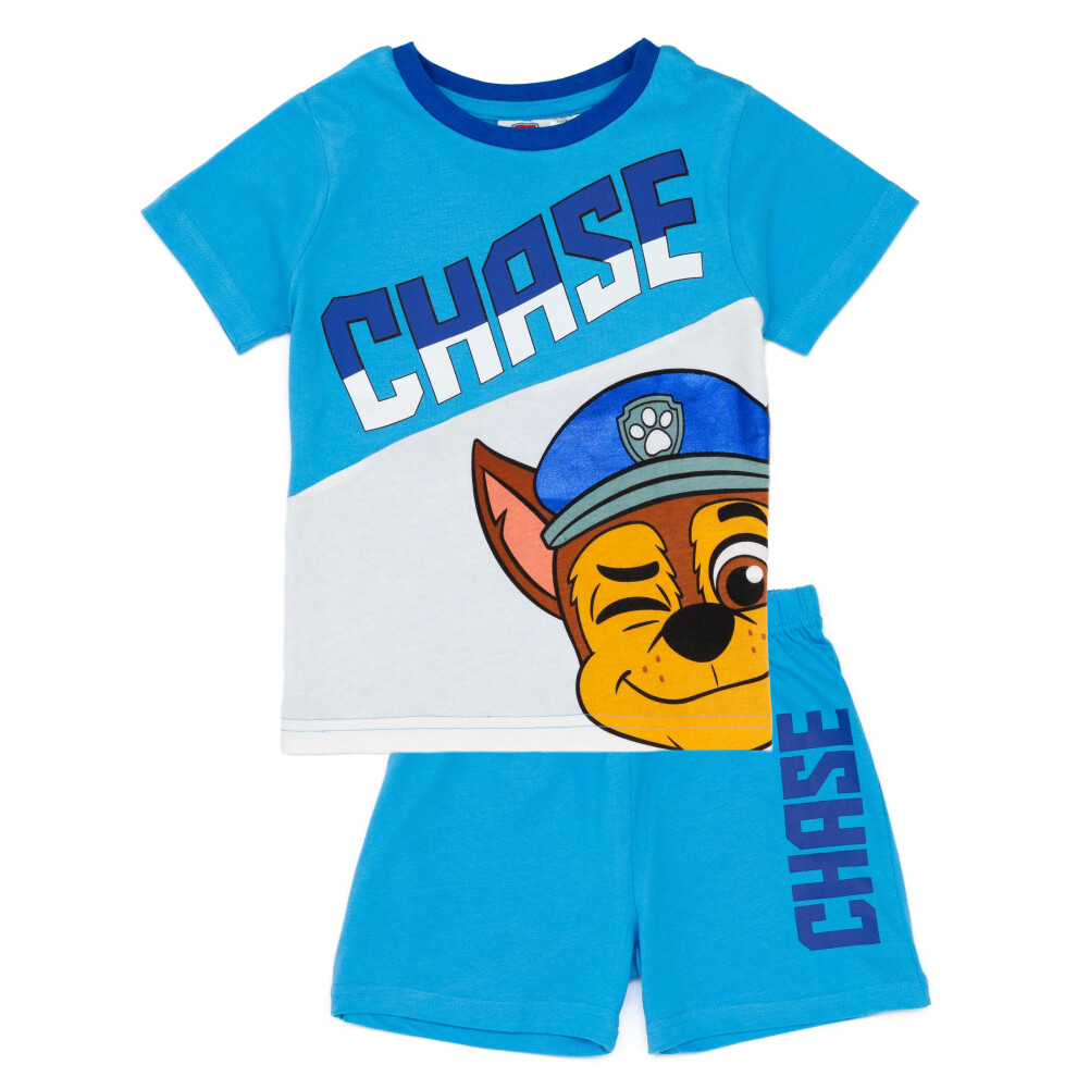 (2-3 Years) Paw Patrol Short Sleeve Short Leg Pyjama Set (Boys Blue)