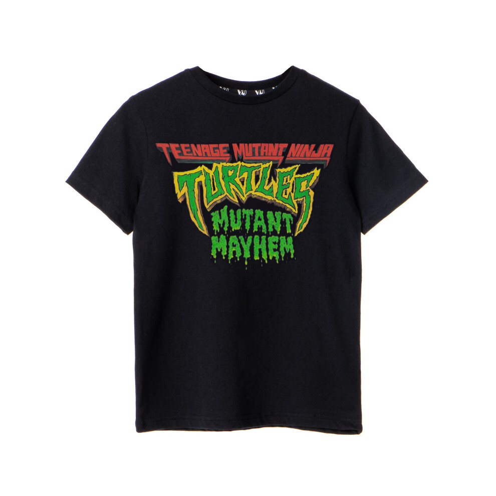 (5-6 Years) Teenage Mutant Ninja Turtles Short Sleeved T-Shirt (Boys Black)
