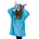 Disney (9-13 Years) Disney Lilo & Stitch Blanket Hoodie (Girls Blue) 1