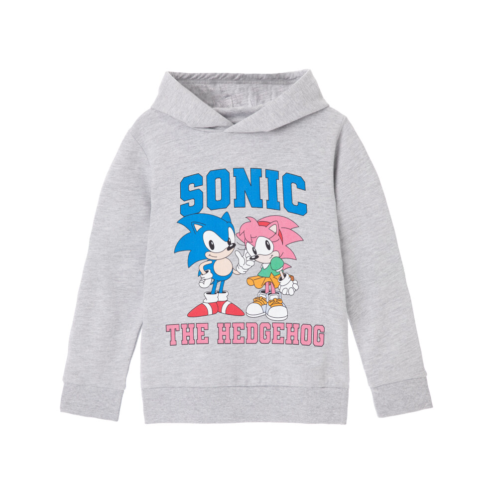 (7-8 Years) Sonic the Hedgehog Hoodie (Girls Grey)