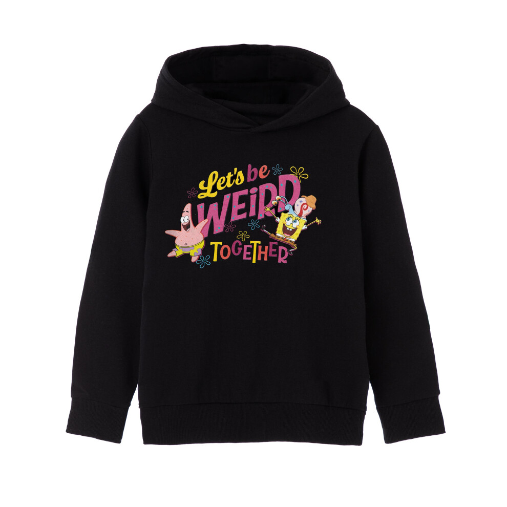 (13-14 Years) SpongeBob SquarePants Hoodie (Girls Black)