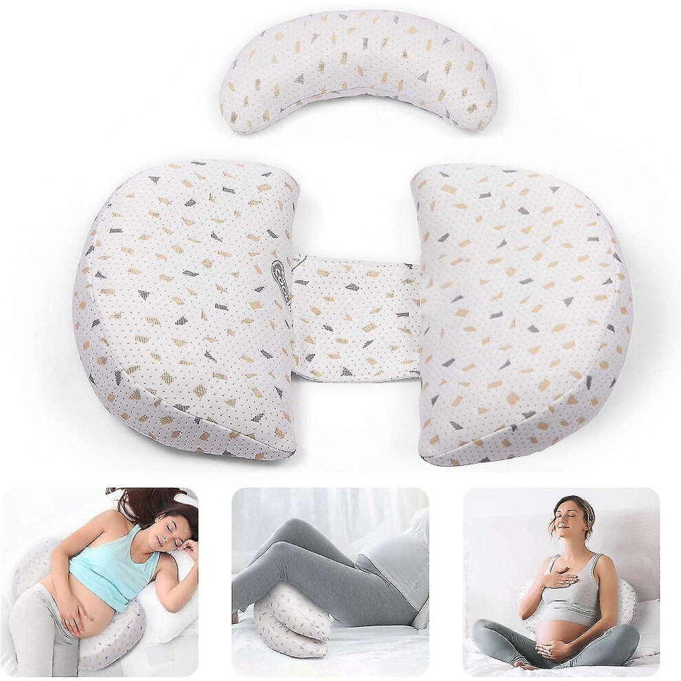 Pregnancy Pillow, Stepped Wedge Maternity Pillow For Pregnant Women, With Adjustable