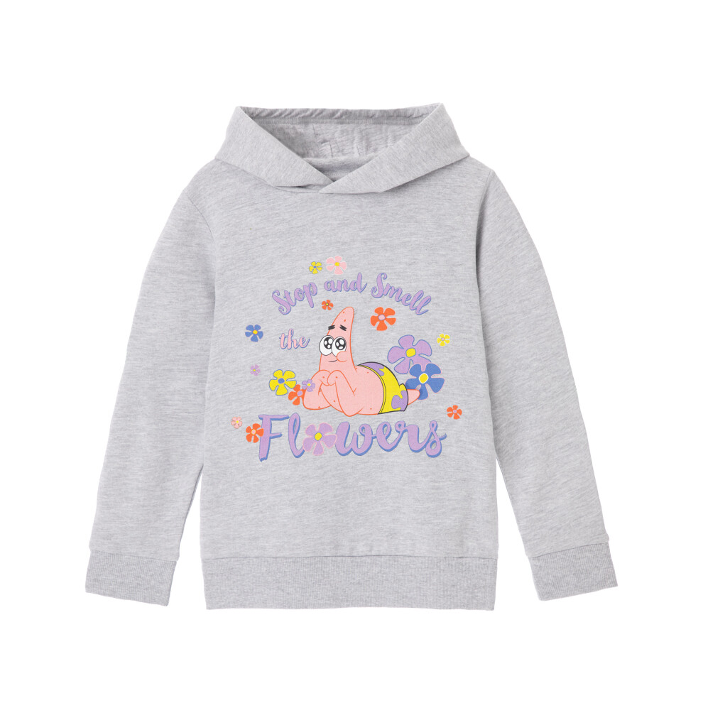 (7-8 Years) SpongeBob SquarePants Hoodie (Girls Grey)