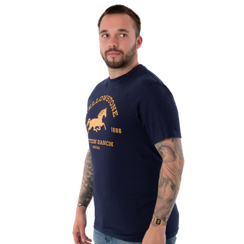 Yellowstone (Medium) Yellowstone Short Sleeved T-Shirt (Mens Blue) 1