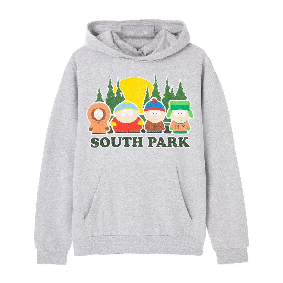 (X-Large) South Park Hoodie (Mens Grey) 