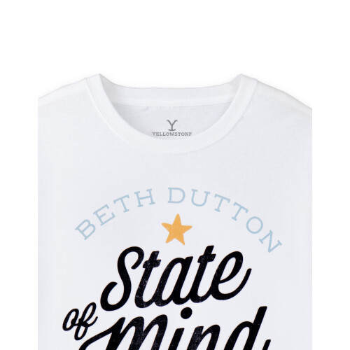 Yellowstone (Medium) Yellowstone Short Sleeved T-Shirt (Womens White) 2