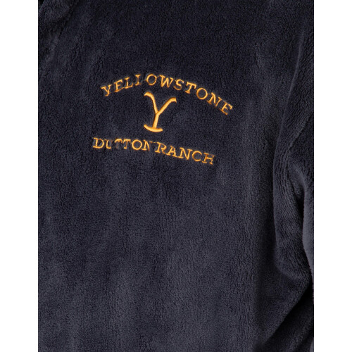 Yellowstone (Medium) Yellowstone Hooded Bathrobe (Mens Blue) 2