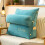 (blue) Soft Plush Wedge Sofa Bed Back Rest Reading Pillow,Back Support Pillow For Bed 1