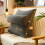 (gray) Soft Plush Wedge Sofa Bed Back Rest Reading Pillow,Back Support Pillow For Bed 1