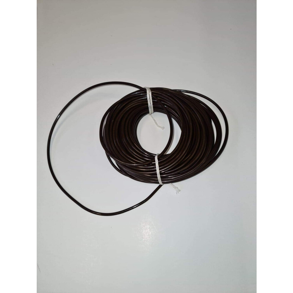 Dark Brown Walnut Curtain Wire 1m or 100cm or 39 inches + 2Hooks+2Eyes-image-OPC-PDQWJ5K-NEW