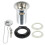 SPARES2GO Chrome Slotted Sink Basin Bathroom Kitchen Waste Chain Stay Plug (1 1/4") 3